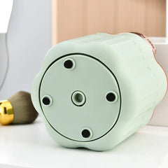 360 Rotating Transparent Makeup Brush Holder Organizer