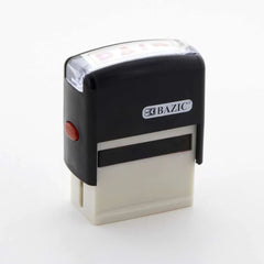 BAZIC Paid Self Inking Rubber Stamp (Red Ink)